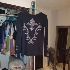 Beautiful Auangar Beaded Long Sleeve Shirt